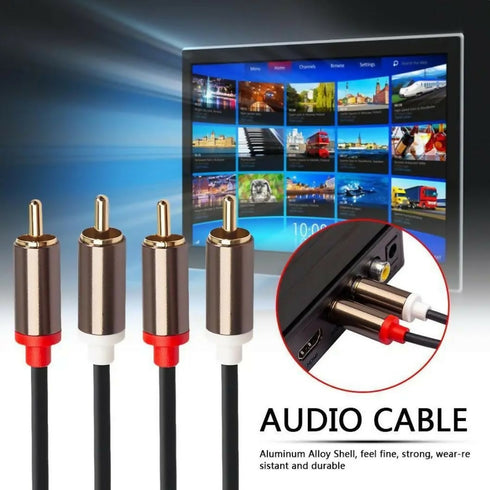 2RCA To 2 RCA Male To Male Audio Cable